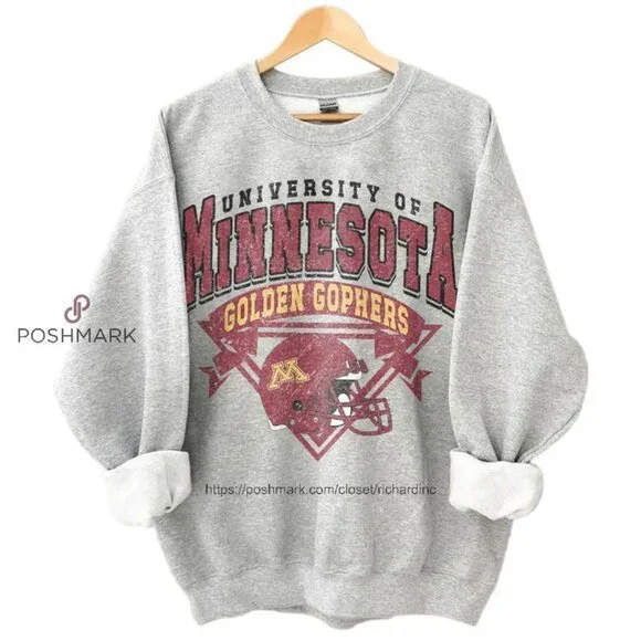 Shirts Grey Minnesota Golden Gophers Vintage Football Ncaa